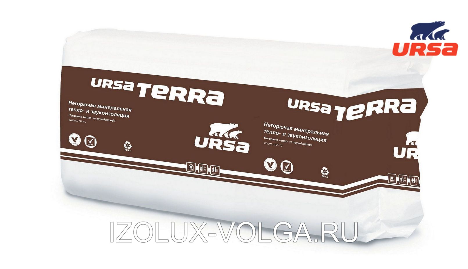 Утеплитель URSA TERRA 37 PN 1250х610х100мм 10 плит